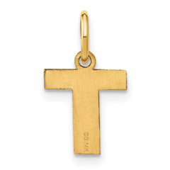 14ky Letter T Initial Pendant - 2