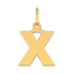 14ky Letter X Initial Pendant - 2