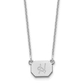 10k White Gold Initial Necklace
