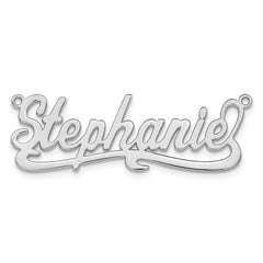 10k White Gold Polished Name Plate - 2