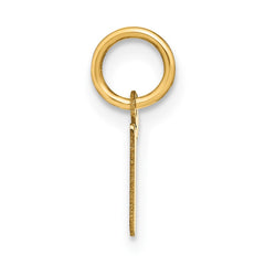 14ky Lowercase Letter R Initial Pendant