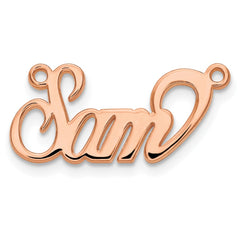 Sterling Silver/Rose-plated Name Plate - 3