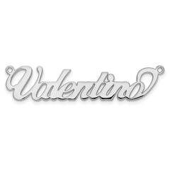Sterling Silver/Rhodium-plated Name Plate - 2