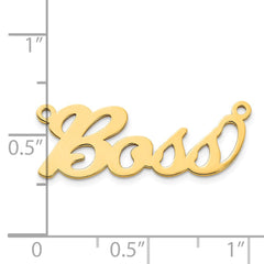 14k Yellow Gold Name Plate - 2