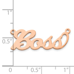 14k Rose Gold Name Plate - 4