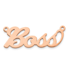 14k Rose Gold Name Plate - 4