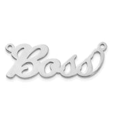 10k White Gold Name Plate - 4