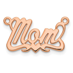 Sterling Silver/Rose-plated Polished Heart Name Plate - 3