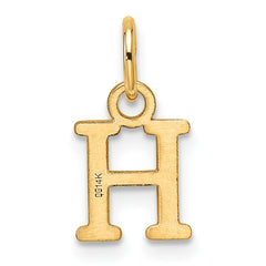 14ky Cutout Letter H Initial Pendant