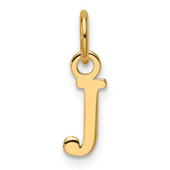 14ky Cutout Letter J Initial Pendant - 2