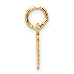 14ky Cutout Letter W Initial Pendant - 2
