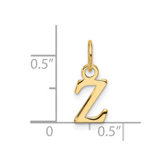 14ky Cutout Letter Z Initial Pendant - 2