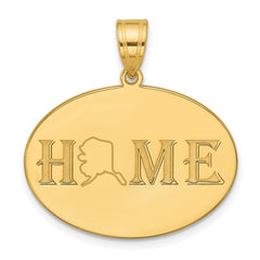 Sterling Silver/Gold-Plated HOME/STATE Pendant