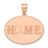 Sterling Silver/Rose-plated HOME/STATE Pendant