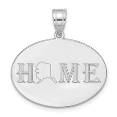 Sterling Silver/Rhodium-plated HOME/STATE Pendant