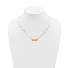 Sterling Silver/Gold-Plated HOME/STATE Necklace