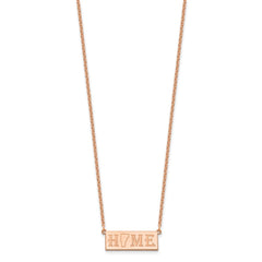 Sterling Silver/Rose Gold-Plated HOME/STATE Necklace
