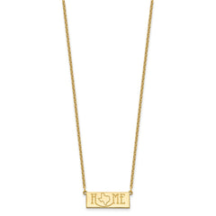 Sterling Silver/Gold-Plated HOME/STATE Necklace - 2