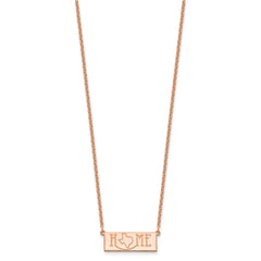 Sterling Silver/Rose Gold-Plated HOME/STATE Necklace - 2