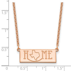Sterling Silver/Rose Gold-Plated HOME/STATE Necklace - 2