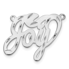 Sterling Silver/Rhodium-plated Diamond-cut name Plate