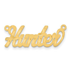 Sterling Silver/Gold-plated Satin Diamond-cut Name Plate - 5