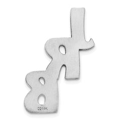 14KW Polished Cut Out Tie Tac