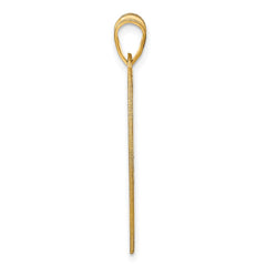 Sterling Silver/Gold-plated Large Monogram Heart Pendant