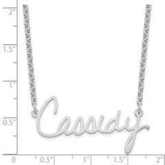 10k White Gold Signature Necklace - 2