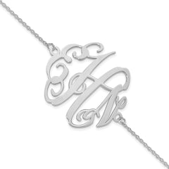 10KW Polished Monogram Chain Bracelet