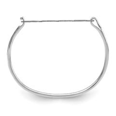 14k Yellow Gold Name Plate on Sterling Silver Bangle