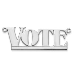 Sterling Silver/Rhodium-plated Underlined Name Plate - 6