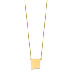 14KY New Mexico State Necklace