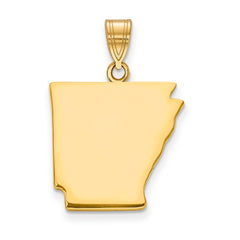 14KY Arkansas State Pendant