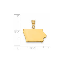 14KY Iowa State Pendant
