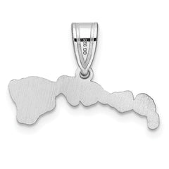 14KW Hawaii State Pendant