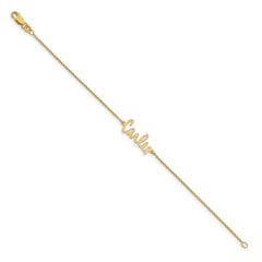 14k Yellow Gold Signature Bracelet