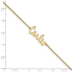 14k Yellow Gold Signature Bracelet