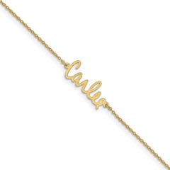 14k Yellow Gold Signature Bracelet