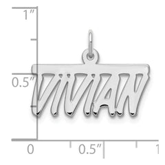 10k White Gold Top Bar Name Plate - 2