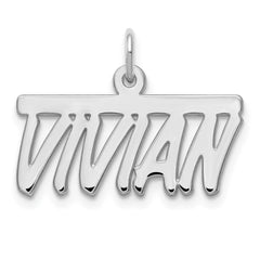 10k White Gold Top Bar Name Plate - 2
