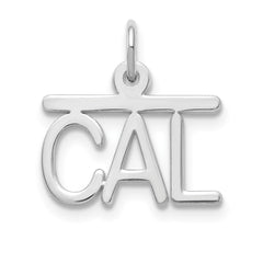 14k White Gold Top Bar Name Plate - 2