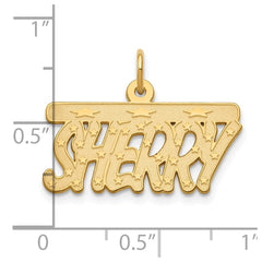 Sterling Silver/Gold-plated Satin Stars Name Plate