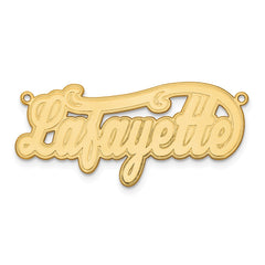Sterling Silver/Gold-plated Etched Name Plate - 3