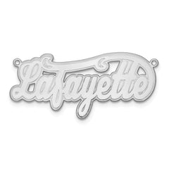 10k White Gold Etched Name Plate