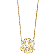 Sterling Silver/Gold-plated Monogram Necklace - 2