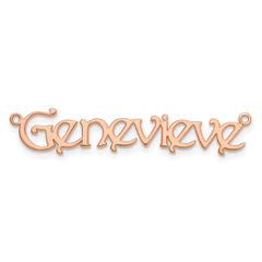 Sterling Silver/Rose-plated Name Plate - 4