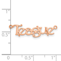 14k Rose Gold Name Plate - 2