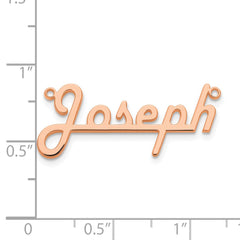 14k Rose Gold Underlined Name Plate - 8