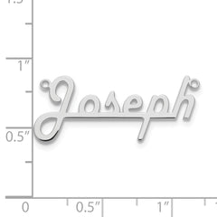 10k White Gold Underlined Name Plate - 5